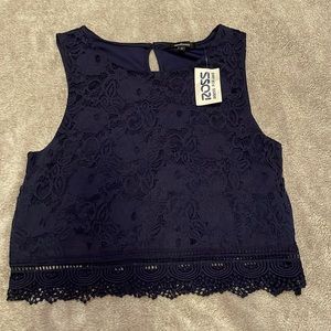 ambiance cropped tanktop, size M
